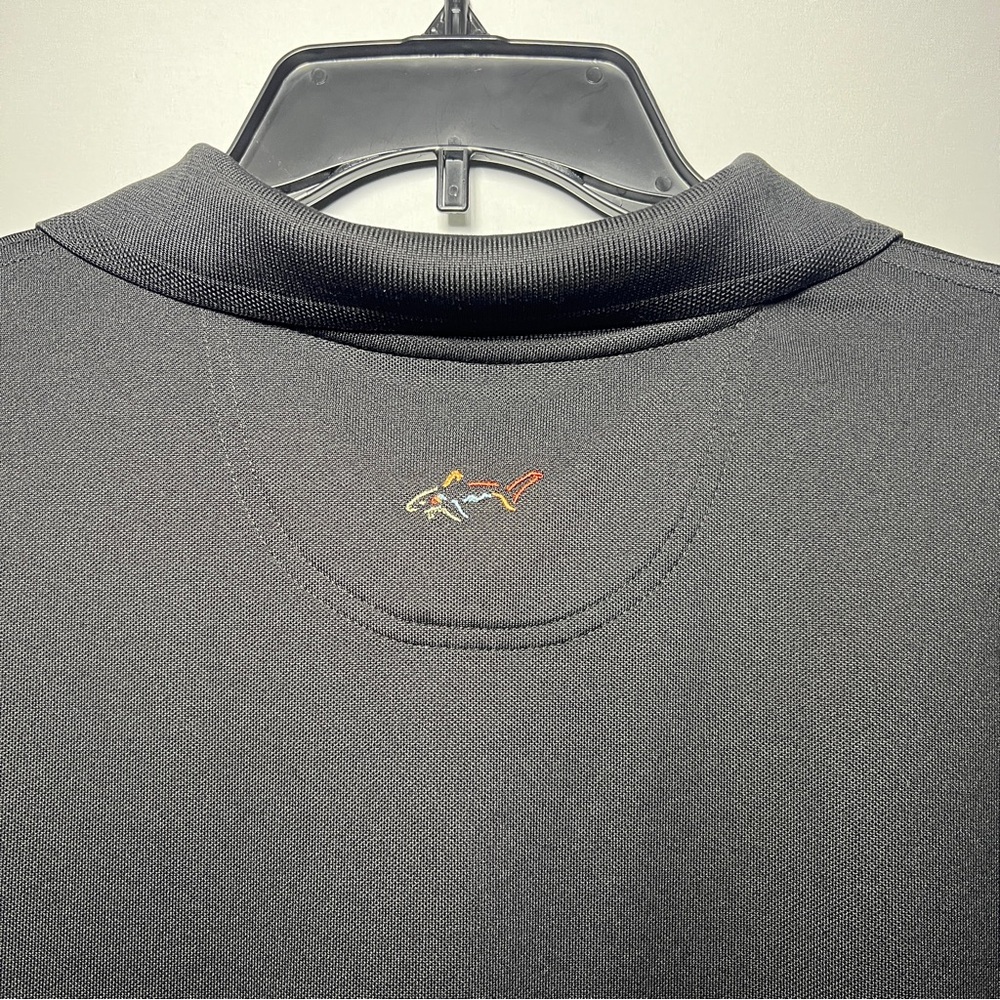 Greg Norman Golf Shirt Black Size XL Preowned In very Good Condition ￼